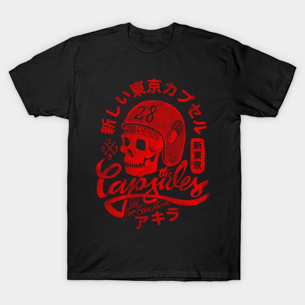 The Capsules, red ink T-Shirt by Krobilad